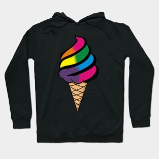 Copy of Rainbow Ice Cream - Soft Serve Summer Style Hoodie